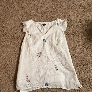 Talbots Classic White Blouse